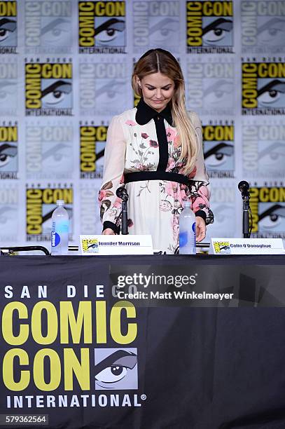 Actress Jennifer Morrison attends the "Once Upon A Time" panel during Comic-Con International 2016 at San Diego Convention Center on July 23, 2016 in...