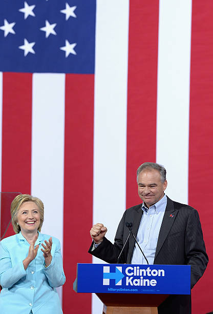 FL: Hillary Clinton And Tim Kaine Miami Rally