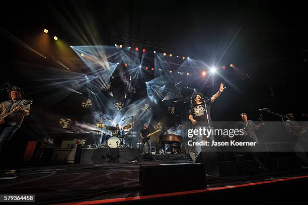 Counting Crows perform at Perfect Vodka Amphitheatre on July 22, 2016 in West Palm Beach, Florida.