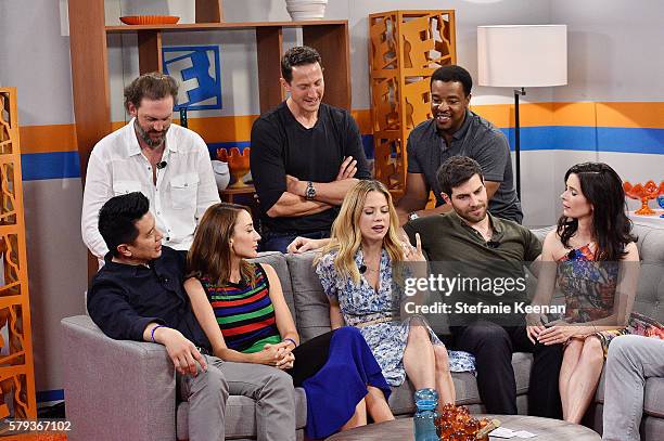 Bree Turner, Reggie Lee, Claire Coffee, Silas Weir Mitchell, David Giuntoli, Bitsie Tulloch, Sasha Roiz and Russell Hornsby of NBC's "Grimm" visit...