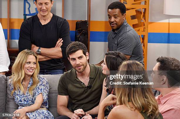 Bree Turner, Reggie Lee, Claire Coffee, Silas Weir Mitchell, David Giuntoli, Bitsie Tulloch, Sasha Roiz and Russell Hornsby of NBC's "Grimm" visit...