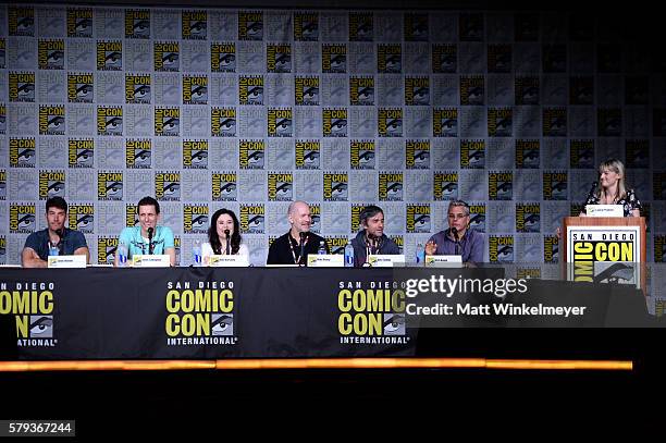 Actors John Viener, Steve Callaghan, Alex Borstein and Mike Henry, writer/producers Alec Sulkin and Richard Appel, and moderator Laura Prudom attend...