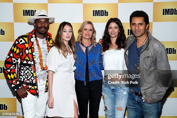 Actors Coleman Domingo,Alycia Debnam-Carey, Kim Dickens, Mercedes Mason and Cliff Curtis of Fear the Walking Dead attend the IMDb Yacht at San Diego...