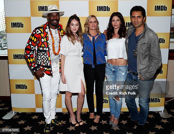 Actors Coleman Domingo,Alycia Debnam-Carey, Kim Dickens, Mercedes Mason and Cliff Curtis of Fear the Walking Dead attend the IMDb Yacht at San Diego...