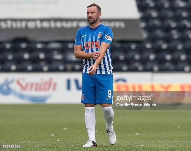 Kris Boyd of Kilmarnock during the Betfred Cup First Round between Kilmarnock Football Club and Morton at Rugby Park on July 23, 2016 in Kilmarnock,...