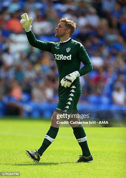 Leeds United goalkeeper Robert Green during the Pre-Season Friendly match between Peterborough United and Leeds United at London Road Stadium on July...