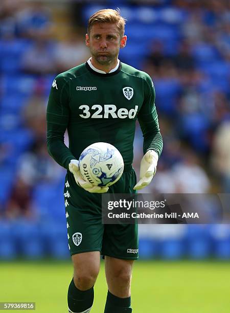 Leeds United goalkeeper Robert Green during the Pre-Season Friendly match between Peterborough United and Leeds United at London Road Stadium on July...