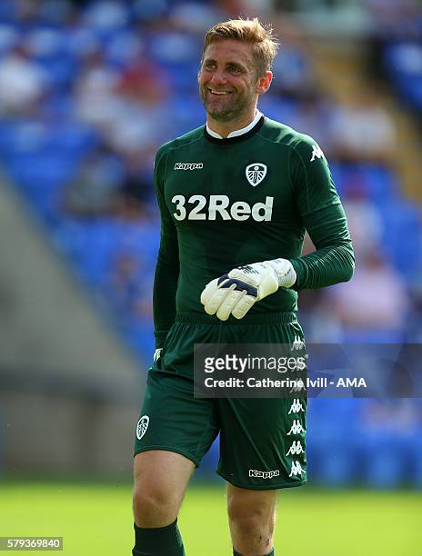 Leeds United goalkeeper Robert Green during the Pre-Season Friendly match between Peterborough United and Leeds United at London Road Stadium on July...