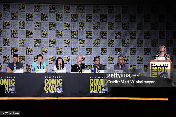 Actors John Viener, Steve Callaghan, Alex Borstein and Mike Henry, writer/producers Alec Sulkin and Richard Appel, and moderator Laura Prudom attend...