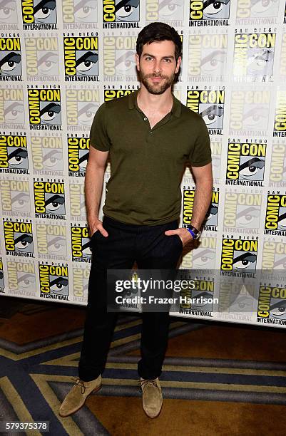 Actor David Giuntoli attends the "Grimm" press line during Comic-Con International on July 23, 2016 in San Diego, California.