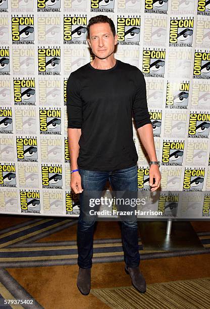 Actor Sasha Roiz attends the "Grimm" press line during Comic-Con International on July 23, 2016 in San Diego, California.