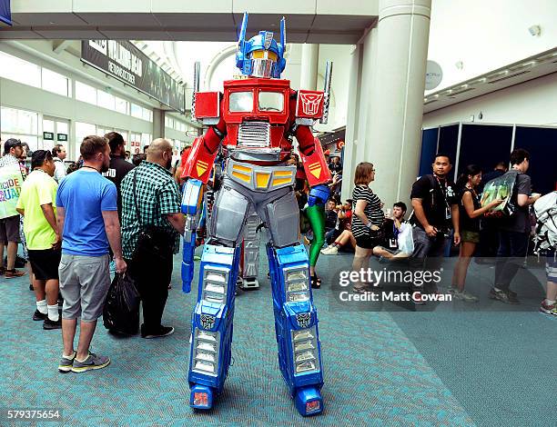 Cosplayer attends Comic-Con International on July 23, 2016 in San Diego, California.