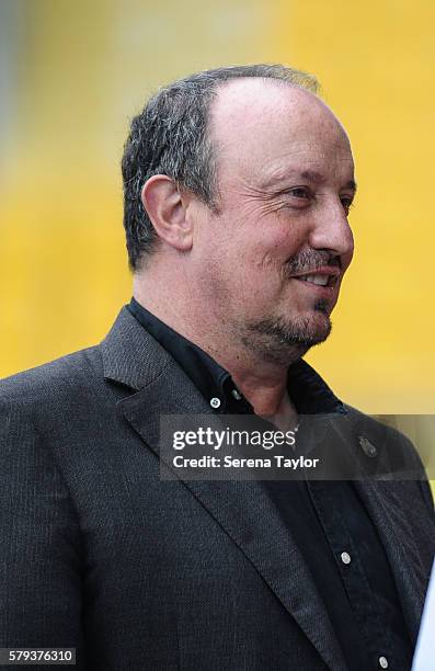 Newcastle Unitedâs Manager Rafael Benitez during the Pre Season Friendly match between KSC Lokeren and Newcastle United on July 23 in Lokeren,...