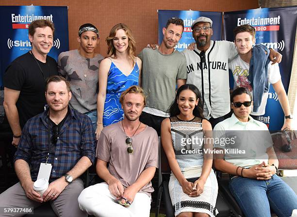 Executive producer Todd Helbing, actors Keiynan Lonsdale, Danielle Panabaker, Tom Cavanagh, Jesse L. Martin and Grant Gustin, executive producer...
