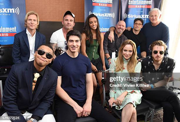 Writer Phil Klemmer, actors Dominic Purcell and Maisie Richardson-Sellers, writer and producer Marc Guggenheim and actors Nick Zano, Victor Garber,...