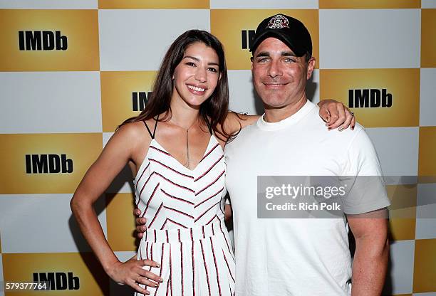 Actors Jamie Gray Hyder and Brian Bloom of Call Of Duty attend the IMDb Yacht at San Diego Comic-Con 2016: Day Three at The IMDb Yacht on July 23,...