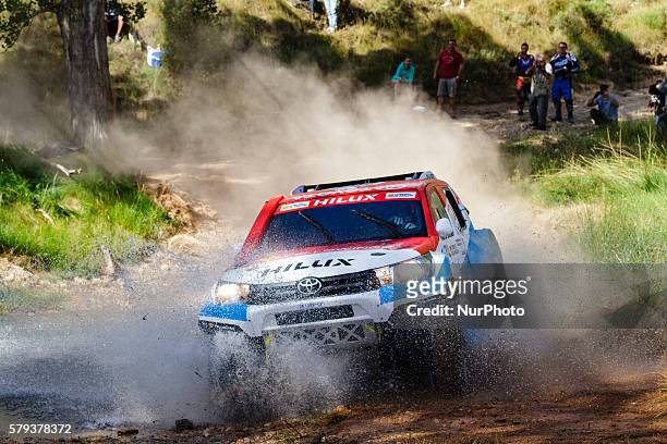 Joan &quot;Nani&quot; Roma - Alex Haro / Toyota hilux Overdriver / Overdrive Racing Team during Baja Aragon, World Rally Cross Road event celebrated...