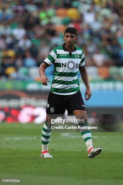 Sporting's forward Alan Ruiz during the Friendly match between Sporting CP and Lyon at Estadio Jose Alvalade on July 23, 2016 in Lisbon, Portugal.