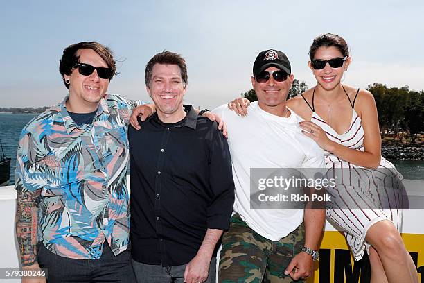 Jeff Negus, Brian Horton, Brian Bloom and Jamie Gray Hyder of Call Of Duty attend the IMDb Yacht at San Diego Comic-Con 2016: Day Three at The IMDb...