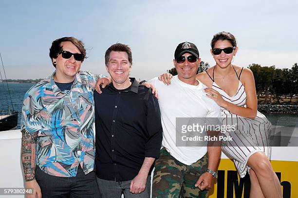 Jeff Negus, Brian Horton, Brian Bloom and Jamie Gray Hyder of Call Of Duty attend the IMDb Yacht at San Diego Comic-Con 2016: Day Three at The IMDb...