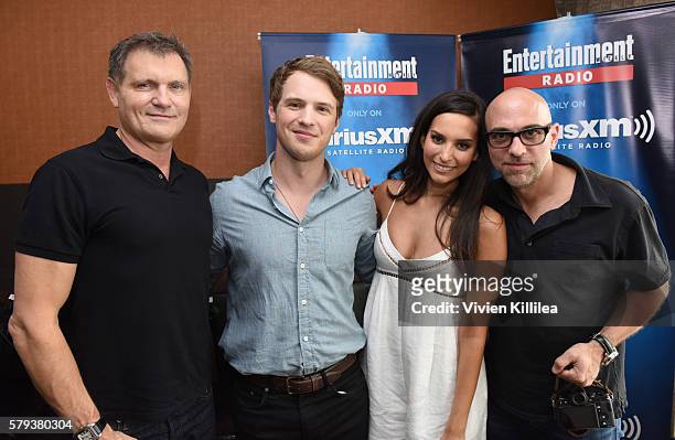 Executive producer Kevin Williamson, actor Freddie Stroma, actress Genesis Rodriguez and executive producer Marcos Siega attend SiriusXM's...