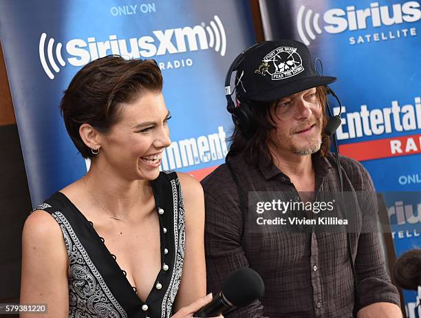 Actress Lauren Cohan and actor Norman Reedus attend SiriusXM's Entertainment Weekly Radio Channel Broadcasts From Comic-Con 2016 at Hard Rock Hotel...