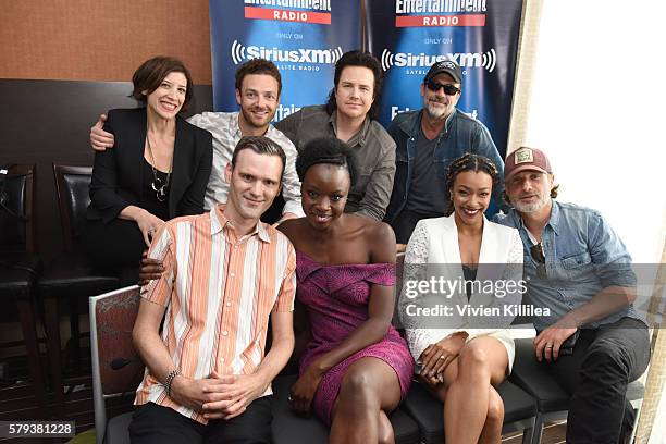 Radio personality Jessica Shaw, actors Ross Marquand, Josh McDermitt and Jeffrey Dean Morgan, radio personality Dalton Ross and actors Danai Gurira,...