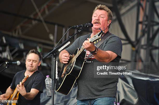 Joe Diffie performs on Day 3 of Country Thunder Milwaukee on July 23, 2016 in Twin Lakes, Wisconsin.