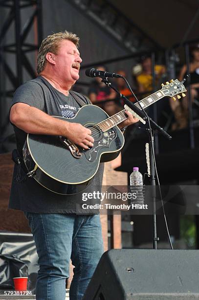 Joe Diffie performs on Day 3 of Country Thunder Milwaukee on July 23, 2016 in Twin Lakes, Wisconsin.