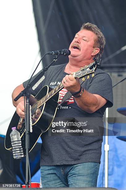 Joe Diffie performs on Day 3 of Country Thunder Milwaukee on July 23, 2016 in Twin Lakes, Wisconsin.