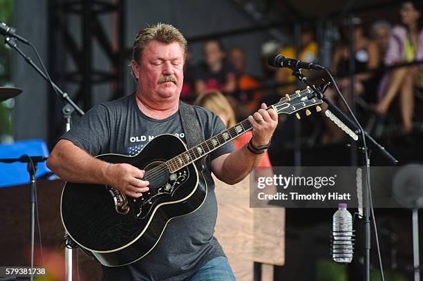 Joe Diffie performs on Day 3 of Country Thunder Milwaukee on July 23, 2016 in Twin Lakes, Wisconsin.