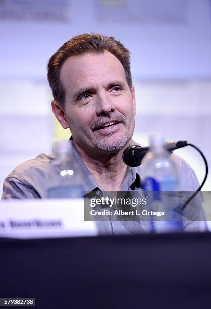 Actor Michael Biehn attends the "Aliens: 30th Anniversary" panel during Comic-Con International 2016 at San Diego Convention Center on July 23, 2016...