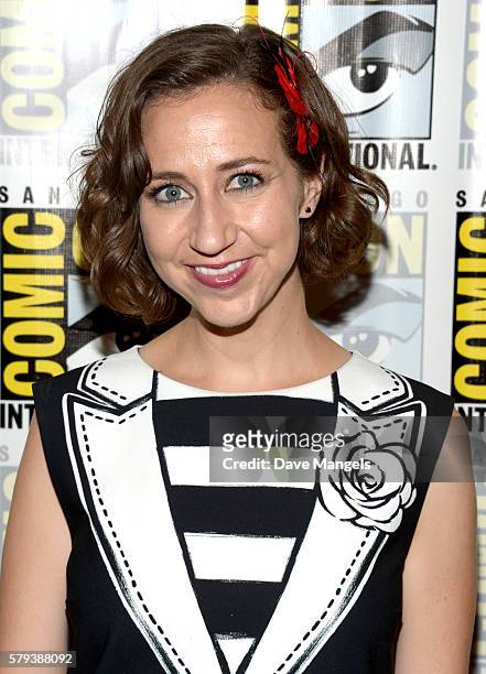 Actress Kristen Schaal attends the "The Last Man On Earth" press line during Comic-Con International on July 23, 2016 in San Diego, California.