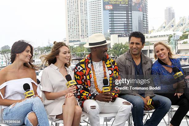 Actors Mercedes Mason,Alycia Debnam-Carey, Coleman Domingo,Cliff Curtis and Kim Dickens of Fear the Walking Dead attend the IMDb Yacht at San Diego...