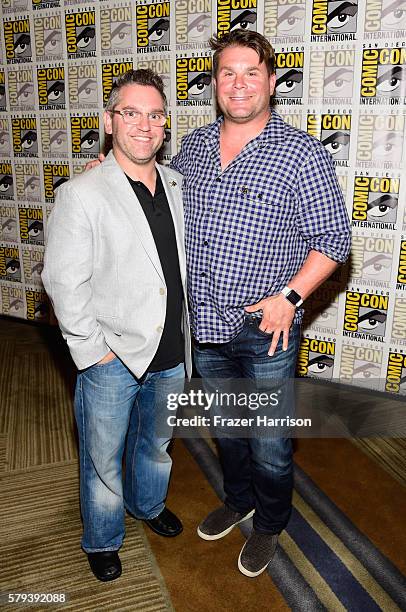 Producer Trevor Roth and producer Rod Roddenberry attend the "Star Trek 50" press line during Comic-Con International on July 23, 2016 in San Diego,...