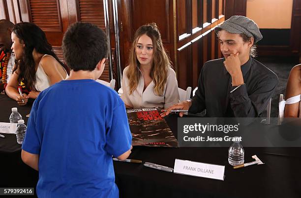 Actors Alycia Debnam-Carey and Frank Dillane attend AMC at Comic-Con on July 23, 2016 in San Diego, California.