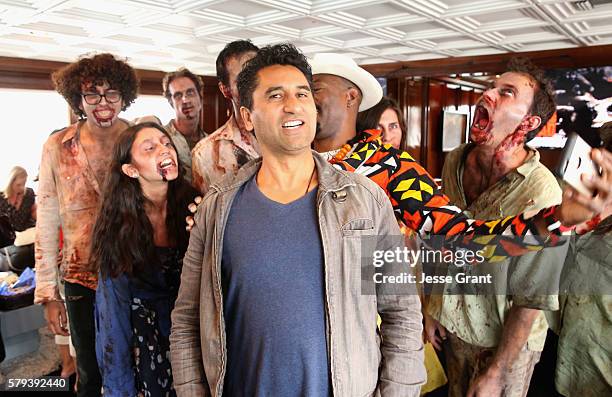 Actor Cliff Curtis attends AMC at Comic-Con on July 23, 2016 in San Diego, California.