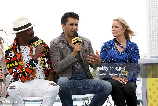 Actors Coleman Domingo, Cliff Curtis and Kim Dicken attend AMC at Comic-Con on July 23, 2016 in San Diego, California.