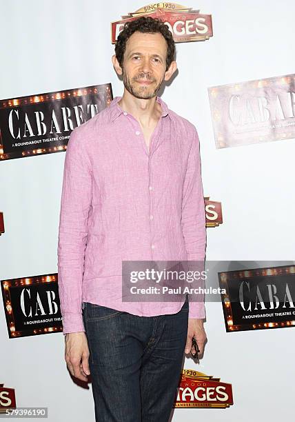 Actor Adam Godley attends the opening night of "Cabaret" at The Hollywood Pantages Theatre on July 20, 2016 in Hollywood, California.