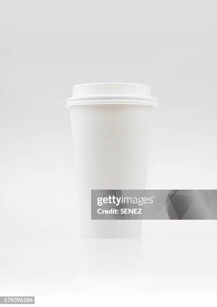 paper coffee cup - blank coffee cup stock pictures, royalty-free photos & images