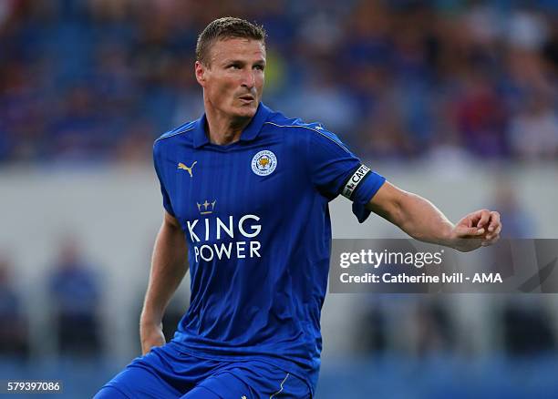 Robert Huth of Leicester City during the Pre-Season Friendly match between Oxford United and Leicester City at Kassam Stadium on July 19, 2016 in...