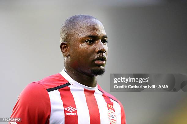 Jetro Willems of PSV Eindhoven during the match between PSV Eindhoven and FC Porto at Gelredome on July 21, 2016 in Arnhem, Netherlands.