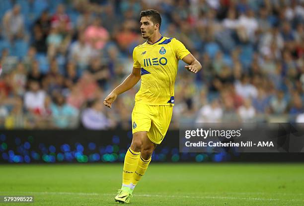 Andre Silva of FC Porto during the match between PSV Eindhoven and FC Porto at Gelredome on July 21, 2016 in Arnhem, Netherlands.
