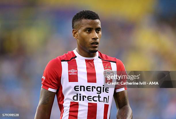 Luciano Narsingh of PSV Eindhoven during the match between PSV Eindhoven and FC Porto at Gelredome on July 21, 2016 in Arnhem, Netherlands.