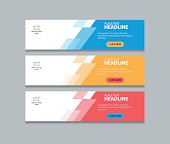 abstract web banner design template background