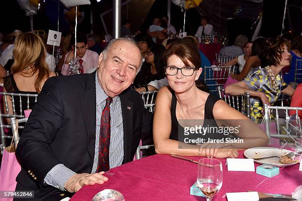 Martin Shafiroff and Anna Throne-Holst attend Ellen Hermanson Foundation Starry Night Gala on July 23, 2016 in Southampton, New York.