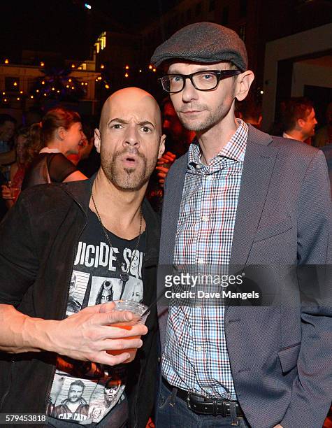 Chris Daughtry and actor DJ Qualls attend Entertainment Weekly's Comic-Con Bash held at Float, Hard Rock Hotel San Diego on July 23, 2016 in San...