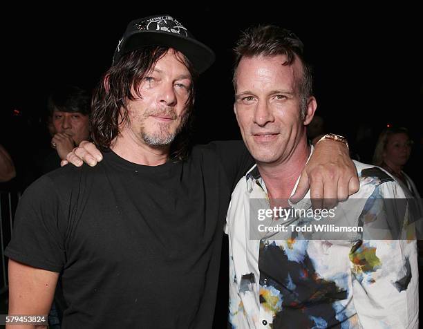 Actors Norman Reedus and Thomas Jane attend Entertainment Weekly's Comic-Con Bash held at Float, Hard Rock Hotel San Diego on July 23, 2016 in San...