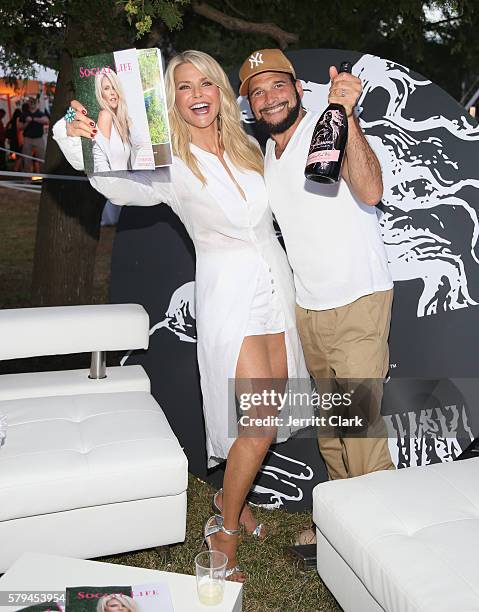 Christie Brinkley and Philip Bloch attend the St. Barth Hamptons Gala Presented by Social Life Magazine at Bridgehampton Historical Society on July...