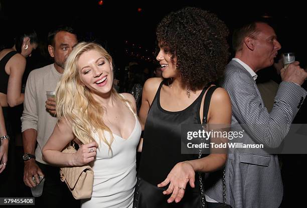 Actresses Katheryn Winnick and Nathalie Emmanuel attend Entertainment Weekly's Comic-Con Bash held at Float, Hard Rock Hotel San Diego on July 23,...